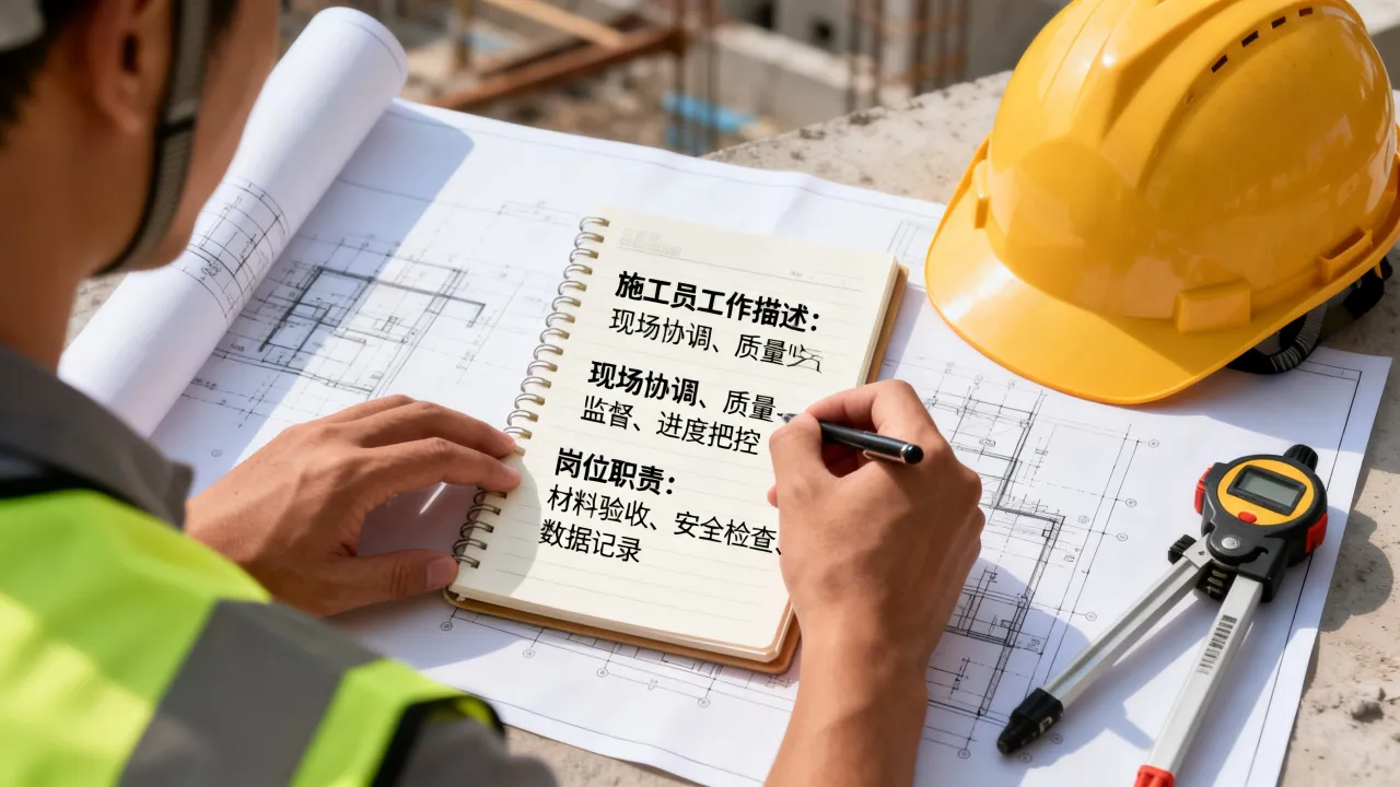 施工员工作描述怎么写，施工员岗位职责怎么写才标准？-图2