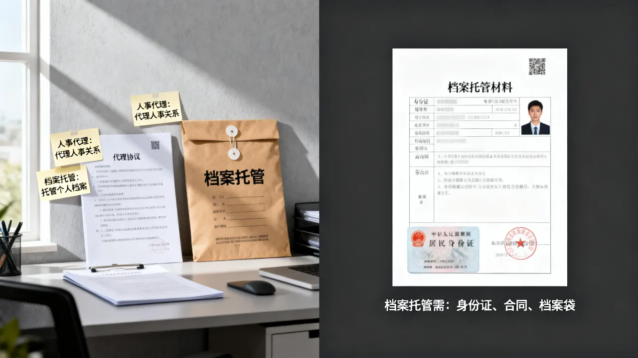 人事代理与档案托管有什么区别,档案托管需要什么材料-图2 人事代理与档案托管有什么区别,档案托管需要什么材料-图2