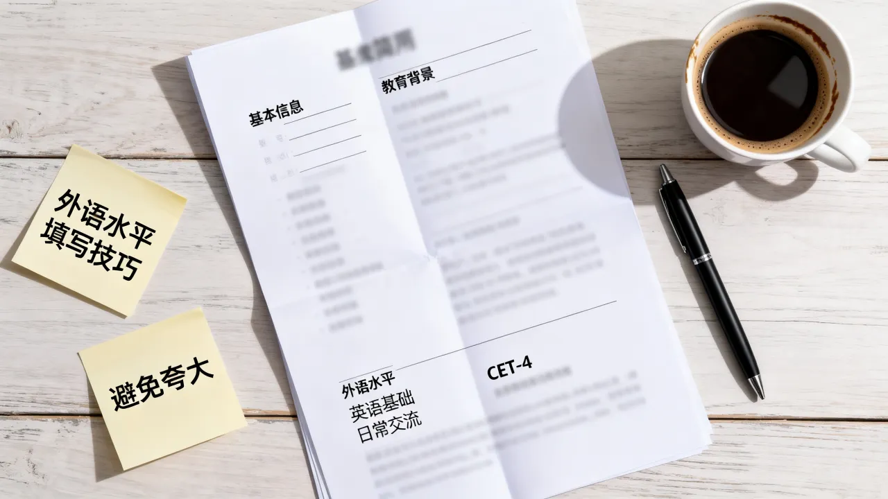 简历中外语水平怎么写,外语水平一般怎么填写?-图1 简历中外语水平怎么写,外语水平一般怎么填写?-图1