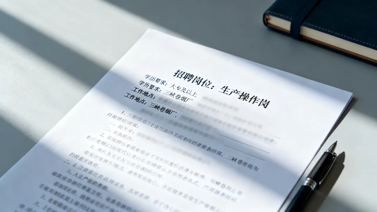 三峡卷烟厂招聘信息有哪些?三峡卷烟厂最新招聘岗位条件是什么-图1 三峡卷烟厂招聘信息有哪些?三峡卷烟厂最新招聘岗位条件是什么-图1