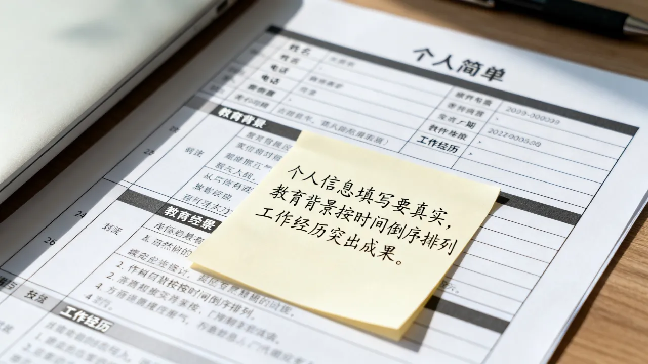 表格中个人简历怎么填，个人简历表格填写技巧有哪些-图1