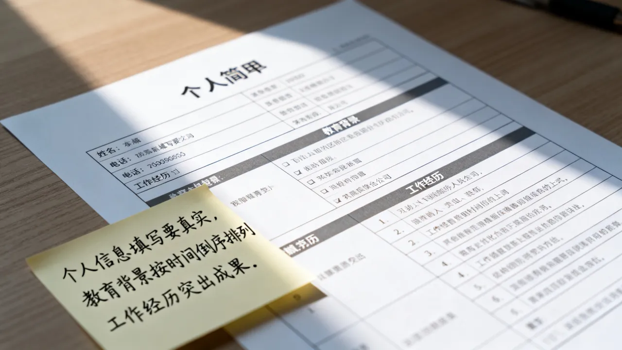 表格中个人简历怎么填，个人简历表格填写技巧有哪些-图2