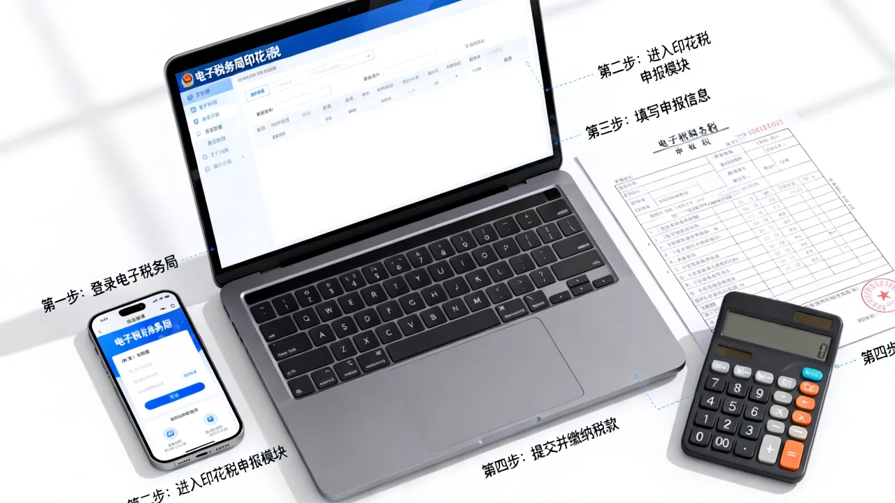 印花税如何网上申报,电子税务局印花税申报流程是什么?-图3 印花税如何网上申报,电子税务局印花税申报流程是什么?-图3