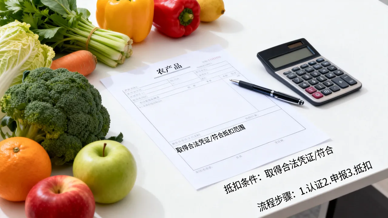 农产品发票如何抵扣,进项税抵扣流程及条件是什么