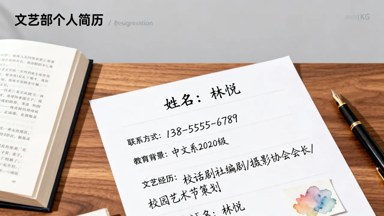 文艺部个人简历怎么写?文艺部个人简历模板范文有哪些?