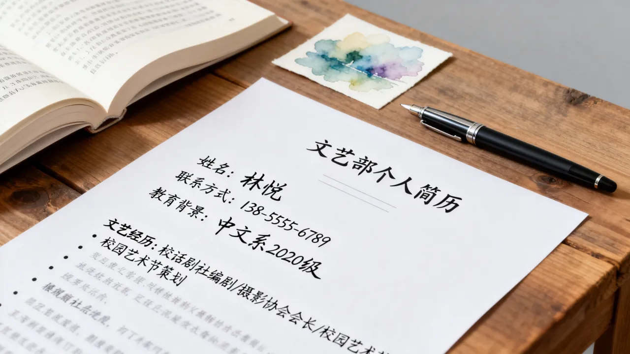 文艺部个人简历怎么写?文艺部个人简历模板范文有哪些?-图3 文艺部个人简历怎么写?文艺部个人简历模板范文有哪些?-图3