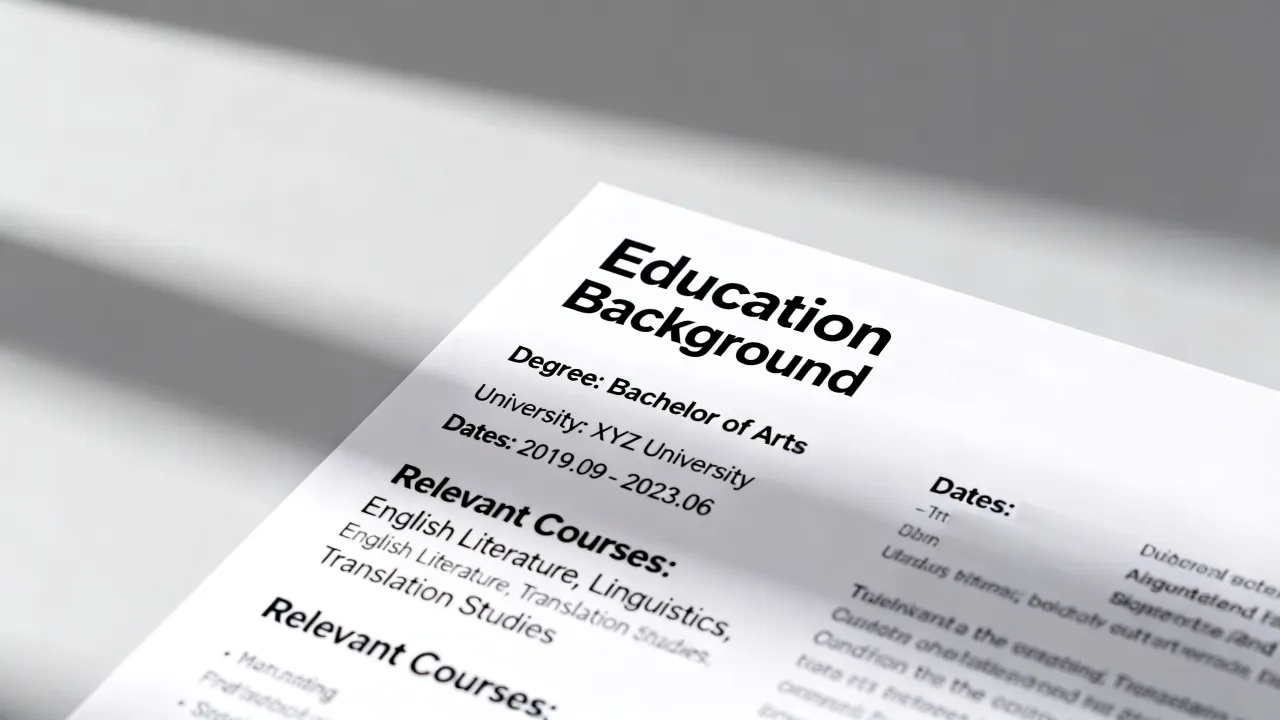 英文简历中学历怎么写,英文简历教育背景怎么写-图3 英文简历中学历怎么写,英文简历教育背景怎么写-图3