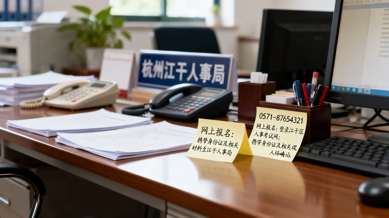 杭州江干人事局电话是多少?,杭州江干区人事考试怎么报名