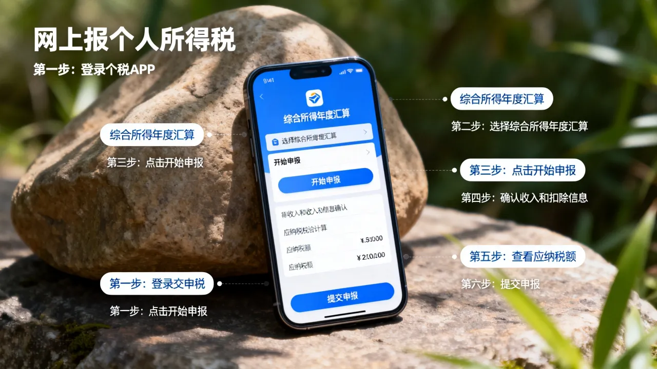网上如何报个人所得税,网上报税具体操作步骤是什么
