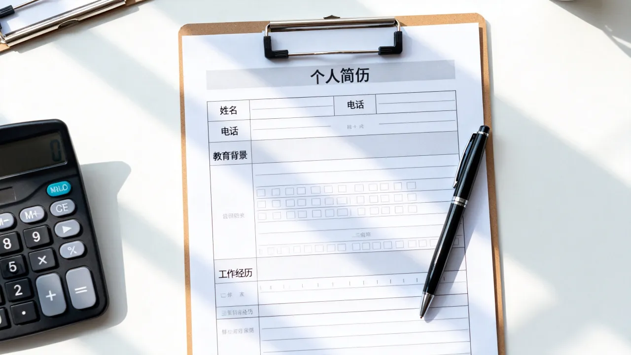 怎么填写个人简历表格,有哪些格式要求和注意事项?