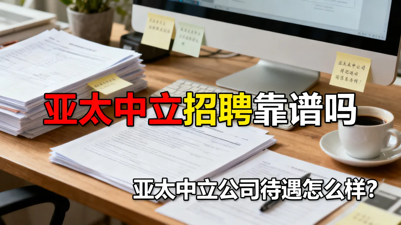 亚太中立招聘靠谱吗，亚太中立公司待遇怎么样？