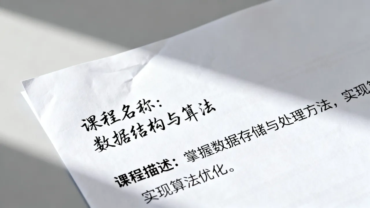 简历中专业课程怎么写才加分，附课程描述模板和示例