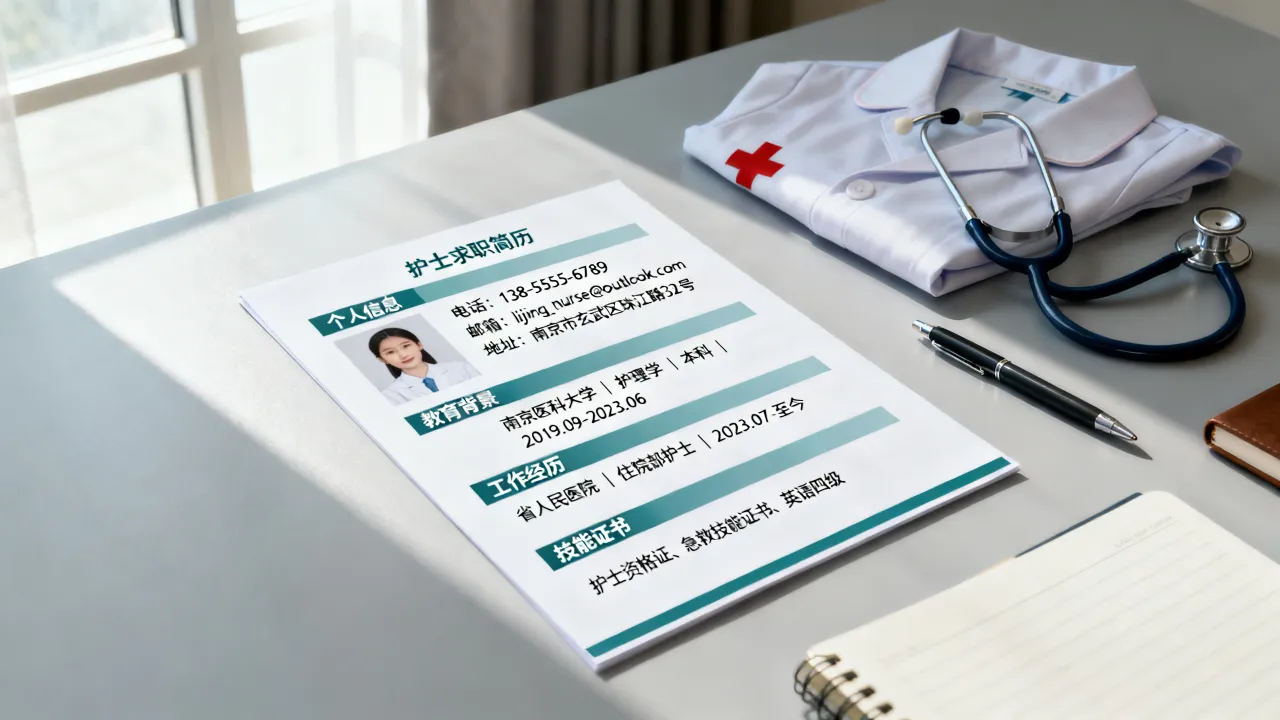 护士电子版简历怎么做,护士求职简历模板哪里找?