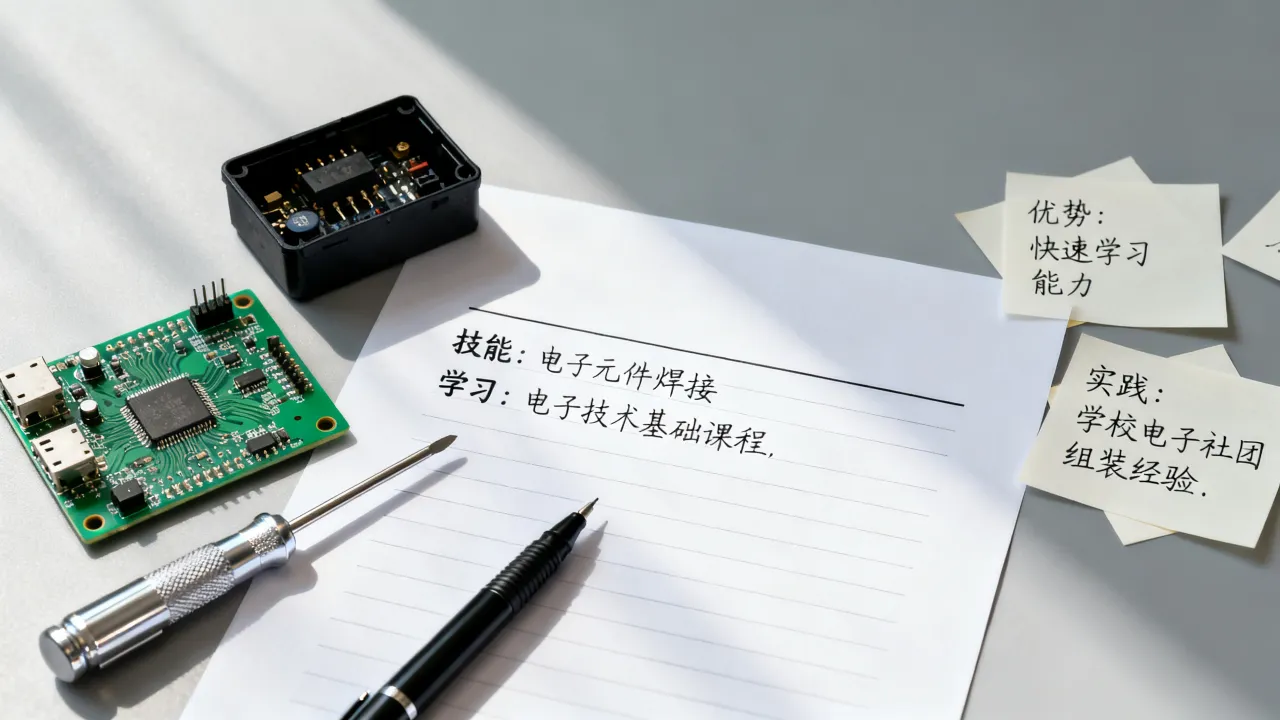 电子厂个人简历怎么写?没有工作经验如何突出优势?-图3 电子厂个人简历怎么写?没有工作经验如何突出优势?-图3