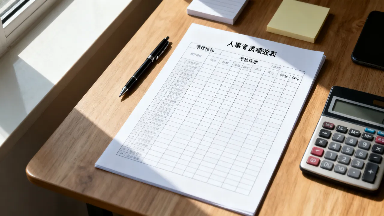 人事专员绩效表怎么设计?人事专员绩效考核表模板