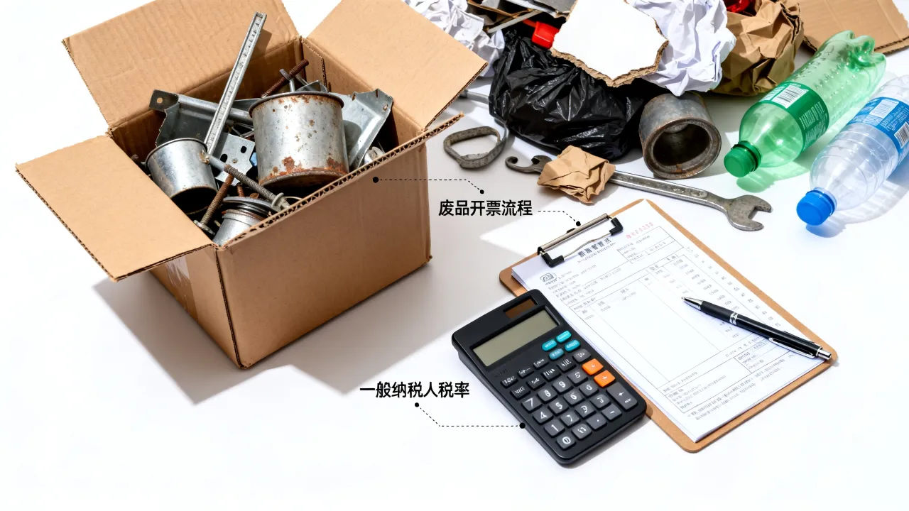 废品如何开票,废品回收一般纳税人开票税率是多少?