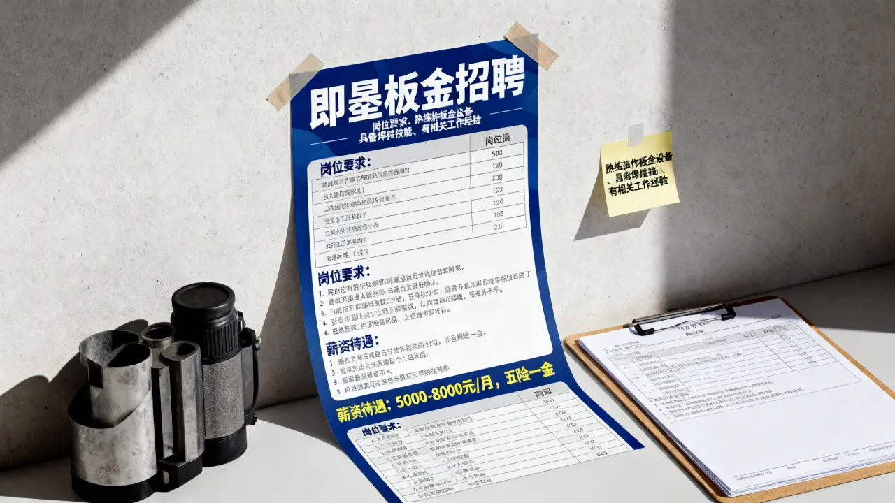 即墨板金招聘有哪些岗位要求,薪资待遇怎么样?
