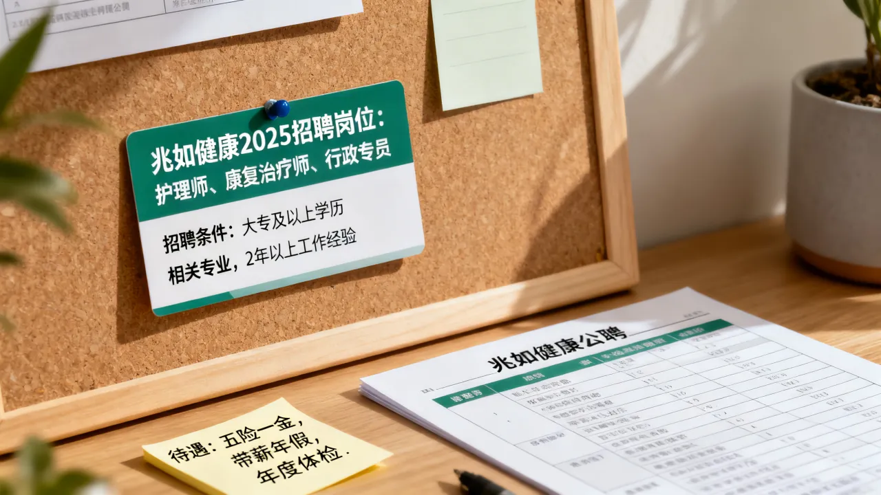 兆如健康招聘有哪些岗位，兆如健康2025招聘条件及待遇怎么样