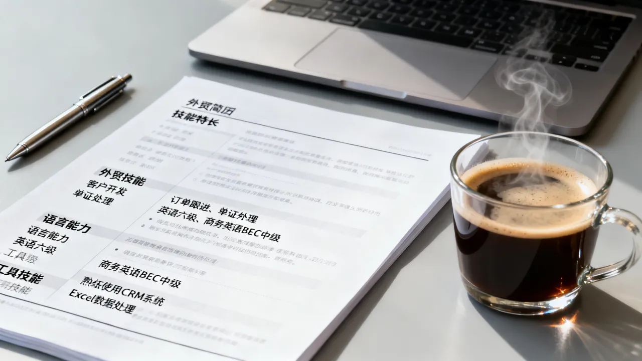 外贸简历怎么写，外贸业务员简历中的技能特长怎么写？