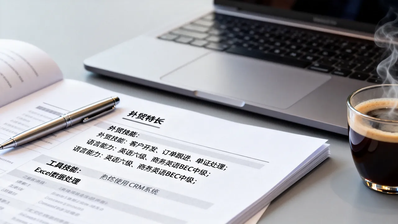 外贸简历怎么写,外贸业务员简历中的技能特长怎么写?-图2 外贸简历怎么写,外贸业务员简历中的技能特长怎么写?-图2