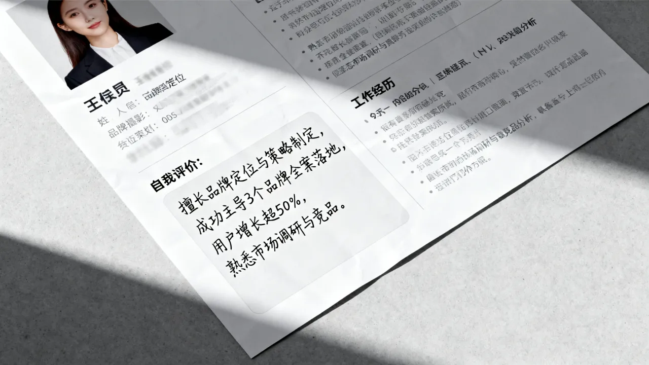 品牌简历怎么写,品牌策划简历自我评价怎么写才能吸引HR?-图2 品牌简历怎么写,品牌策划简历自我评价怎么写才能吸引HR?-图2