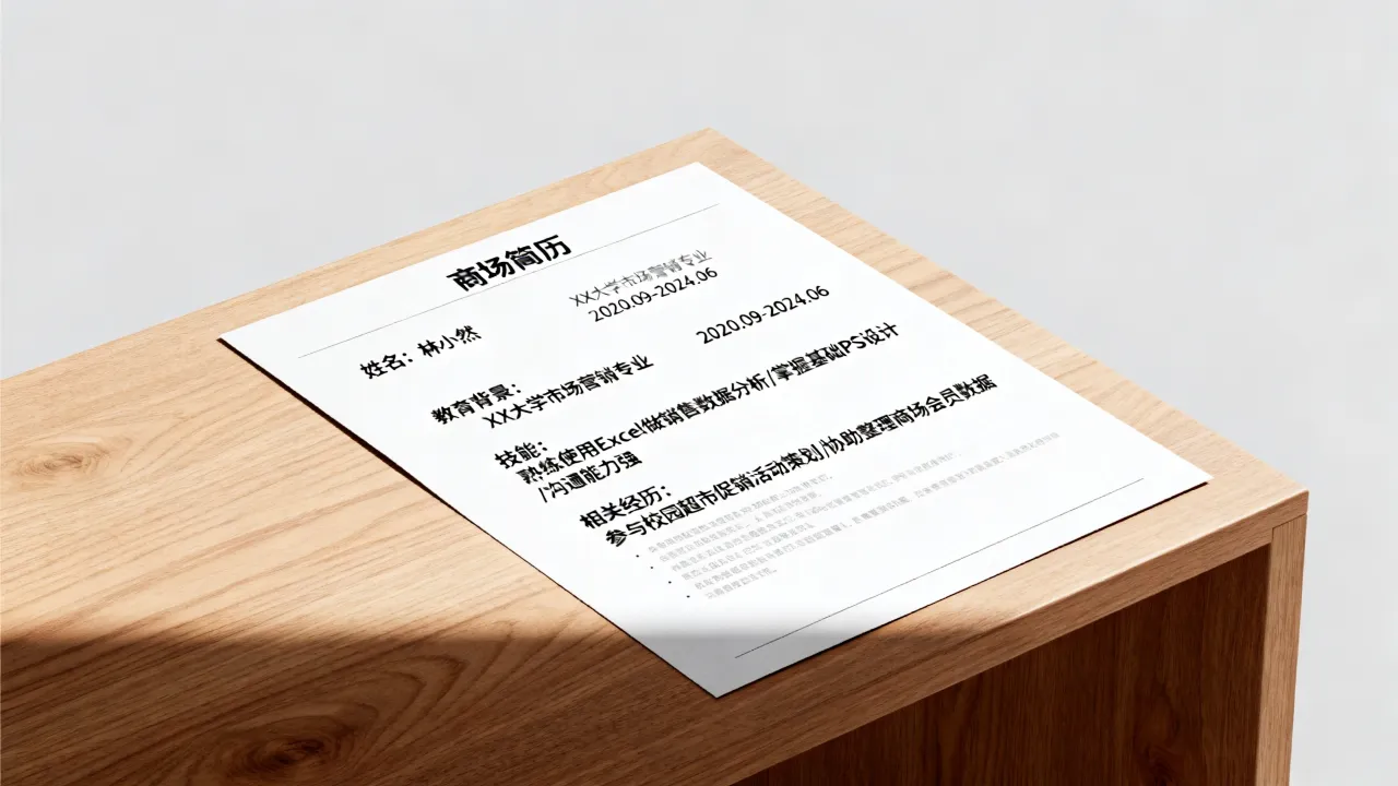 商场简历怎么写，没有经验怎么写好商场简历？