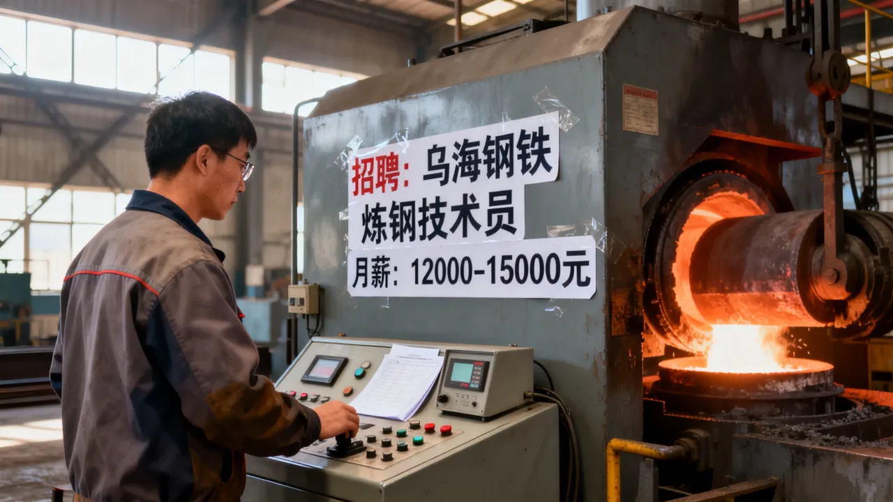 内蒙乌海钢铁招聘月薪多少,炼钢技术员薪资待遇怎么样