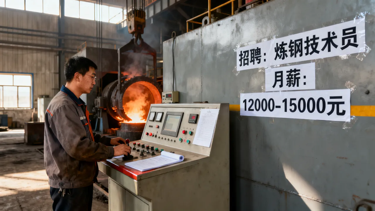 内蒙乌海钢铁招聘月薪多少,炼钢技术员薪资待遇怎么样-图2 内蒙乌海钢铁招聘月薪多少,炼钢技术员薪资待遇怎么样-图2