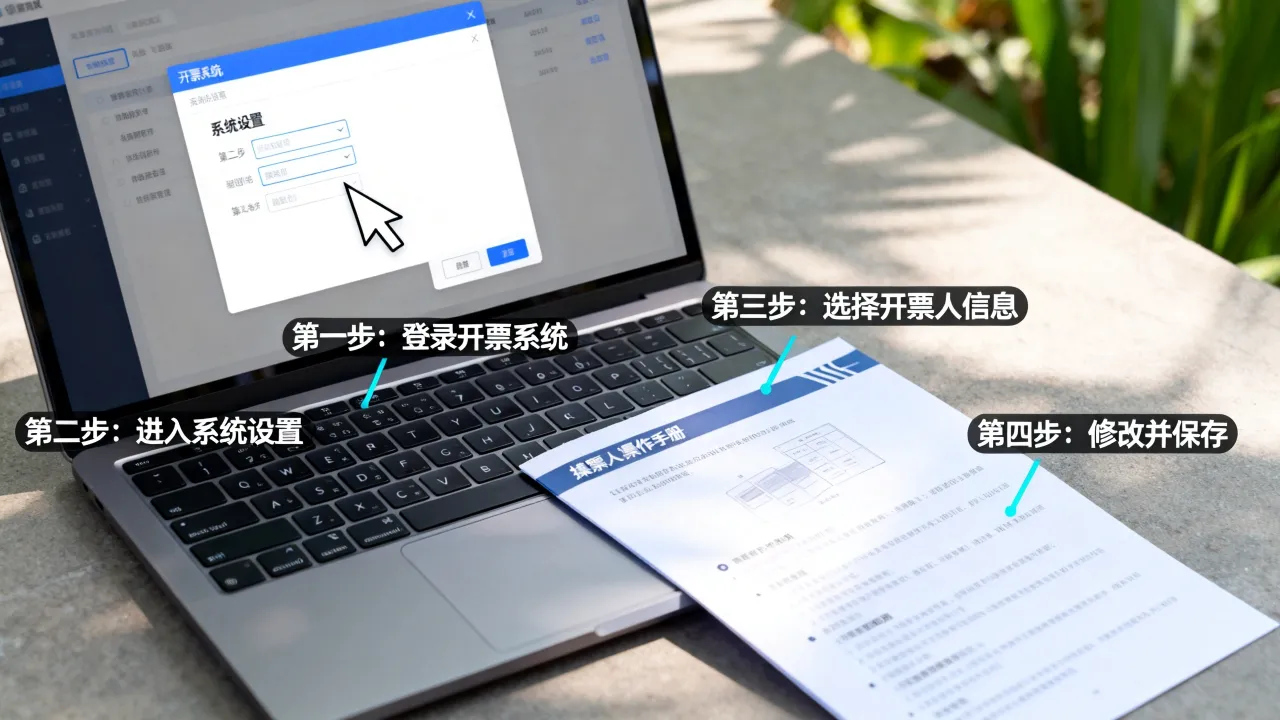 如何更改开票人，开票人修改具体步骤有哪些？