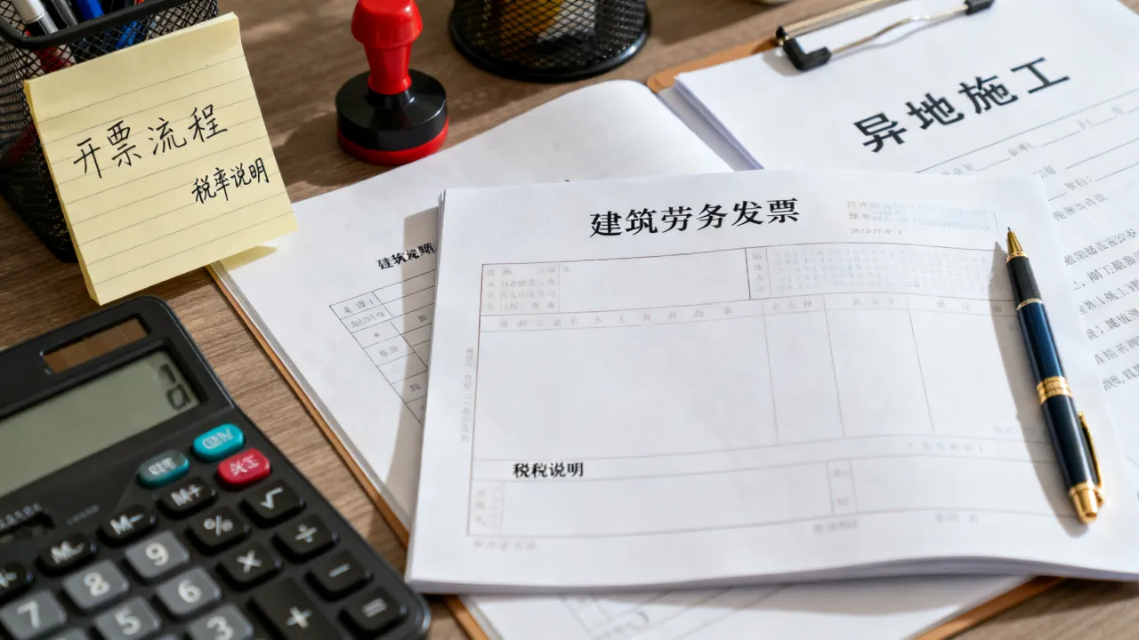 建筑劳务如何开票,建筑劳务公司异地施工如何开具发票?