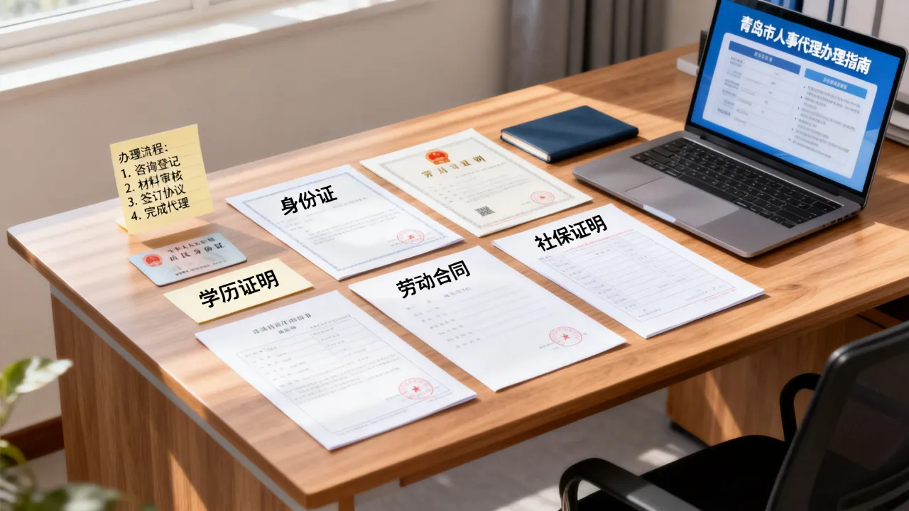 青岛市人事代理怎么办理，需要哪些材料和具体流程？