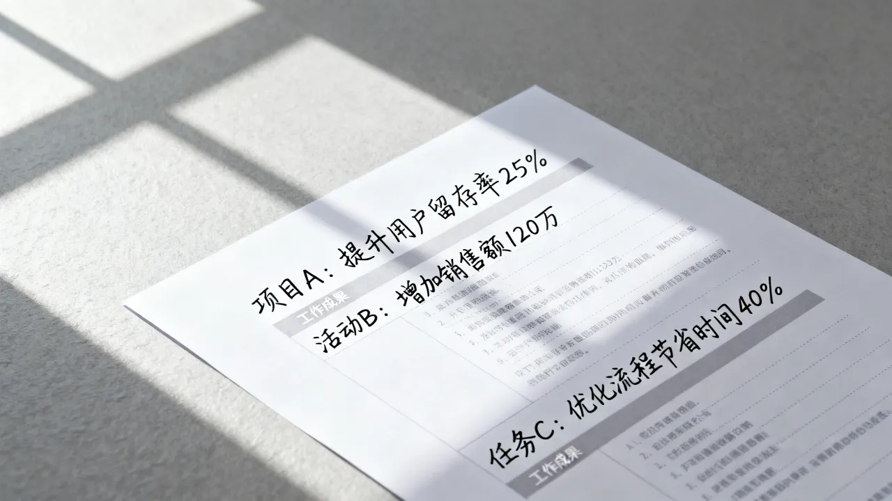 简历业绩表现怎么写,如何用量化成果让招聘者眼前一亮?