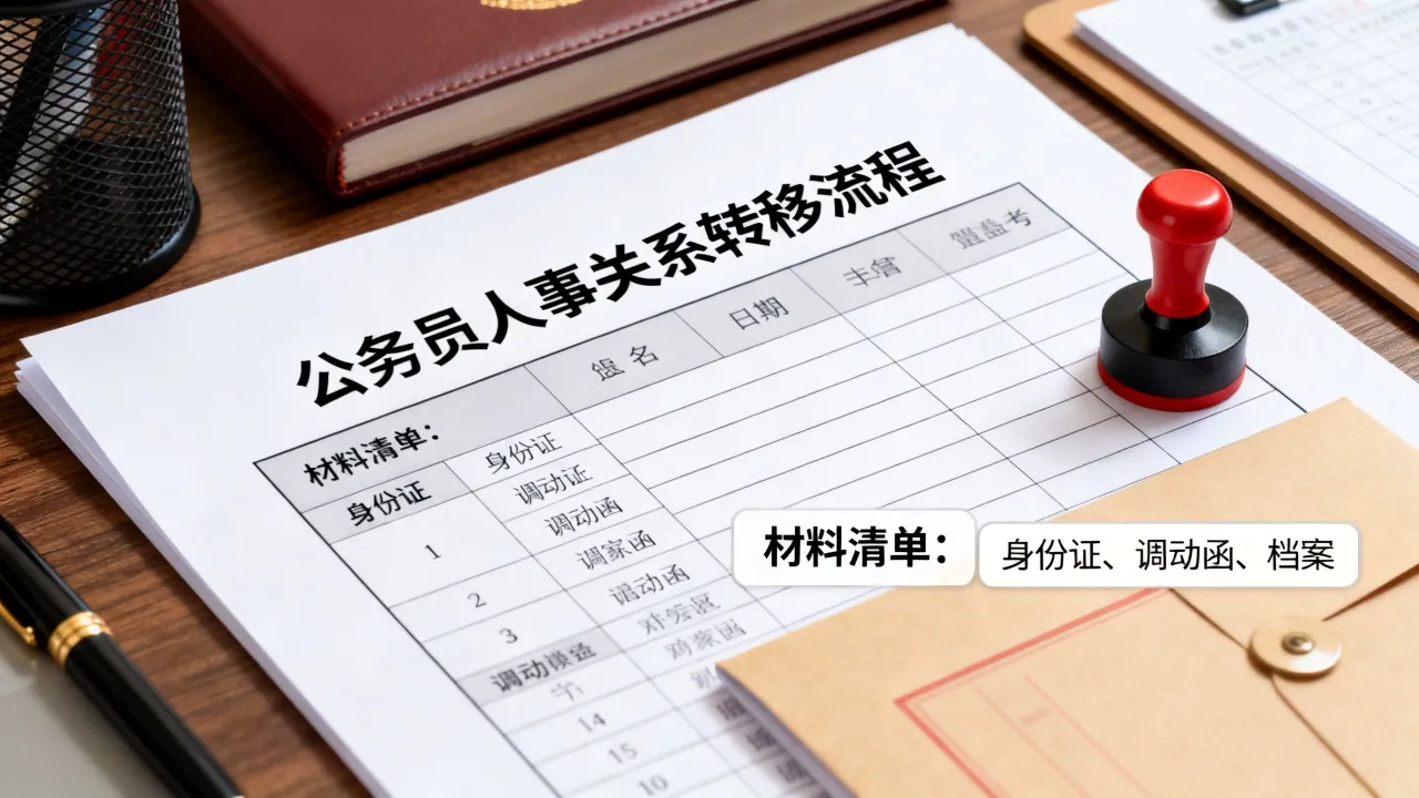 公务员人事关系怎么办理转移？需要什么材料手续