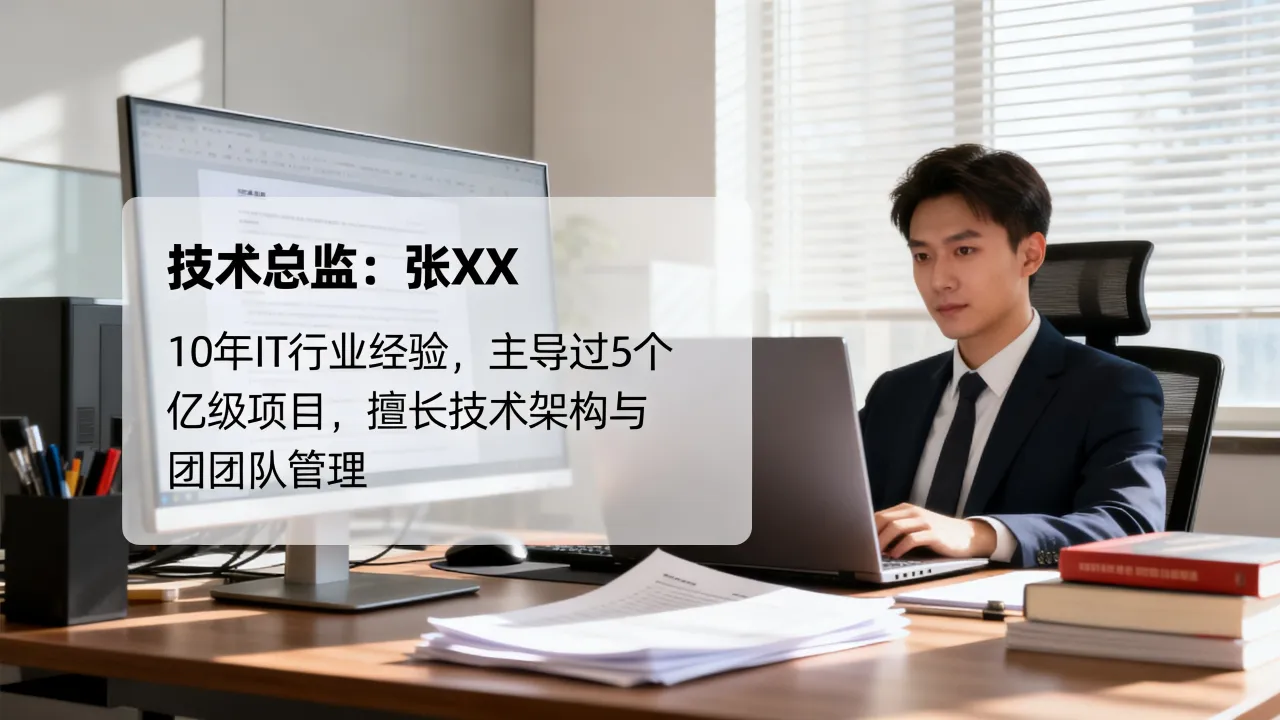 技术总监简介怎么写?优秀技术总监个人简介范文示例