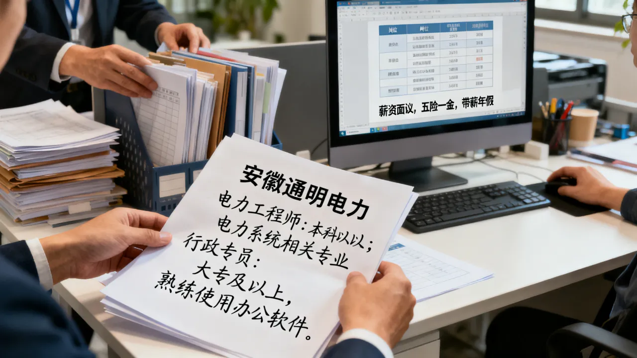 安徽通明电力招聘怎么样？待遇优厚吗，有哪些岗位要求