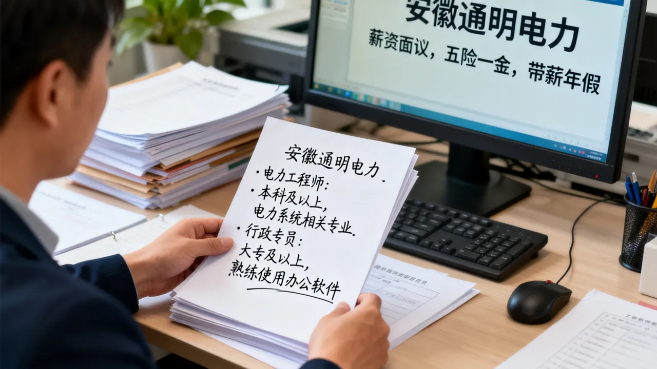 安徽通明电力招聘怎么样?待遇优厚吗,有哪些岗位要求-图2 安徽通明电力招聘怎么样?待遇优厚吗,有哪些岗位要求-图2