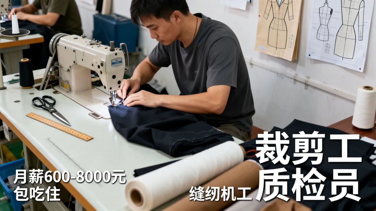 深圳南山制衣招聘有哪些岗位,制衣厂工资待遇怎么样