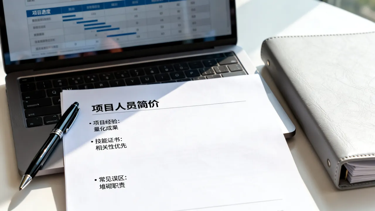 项目人员简历怎么写,有哪些关键点和常见误区?