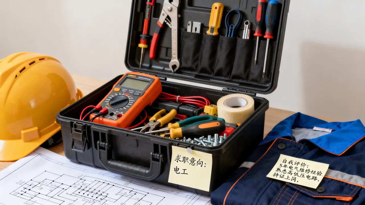 电工求职简历怎么写，电工个人简历自我评价怎么写