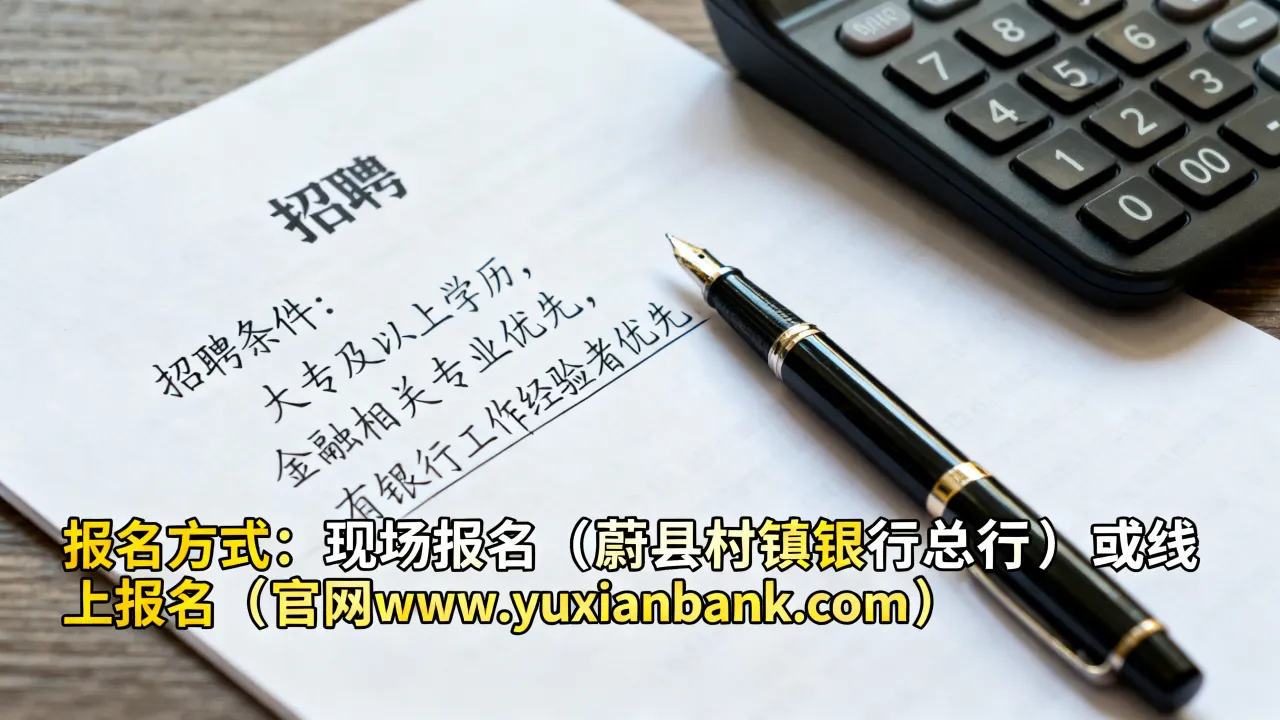 蔚县村镇银行招聘条件有哪些，如何报名？