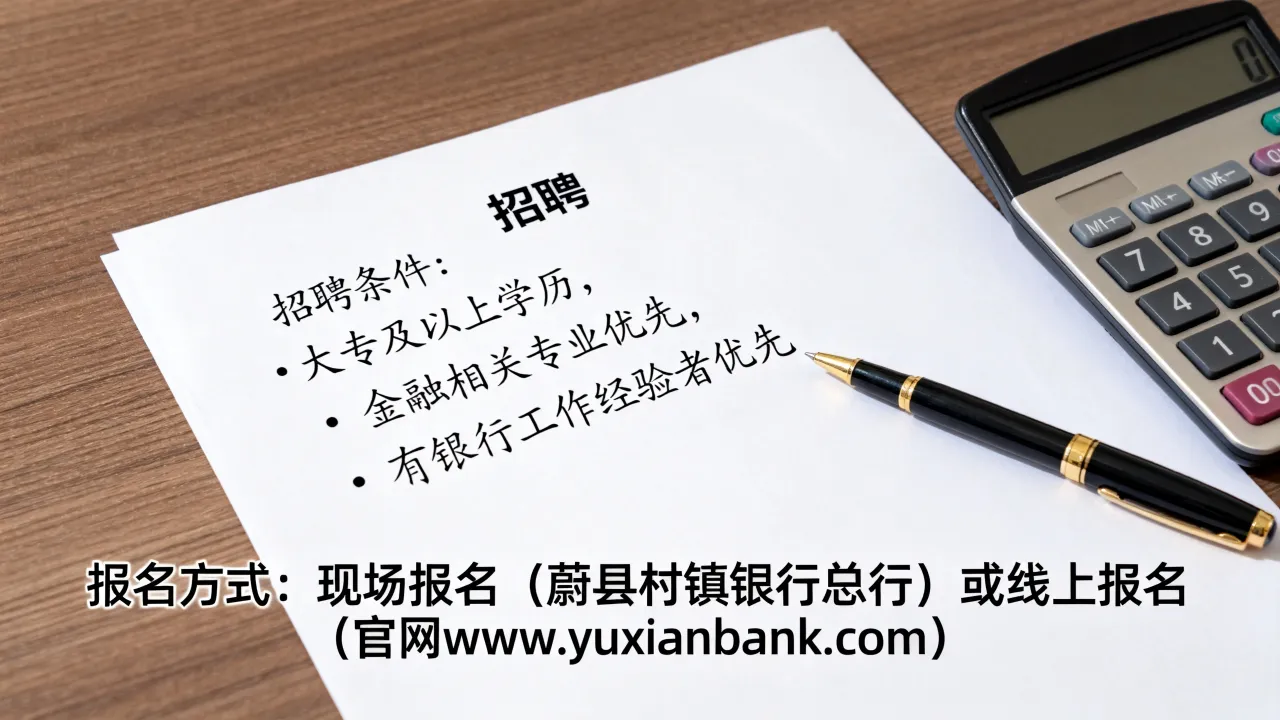 蔚县村镇银行招聘条件有哪些,如何报名?-图2 蔚县村镇银行招聘条件有哪些,如何报名?-图2