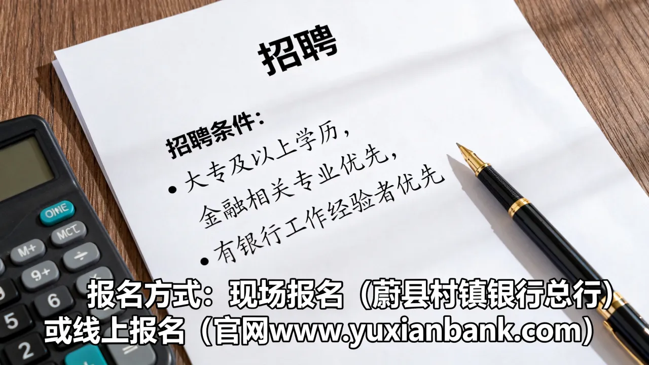 蔚县村镇银行招聘条件有哪些,如何报名?-图3 蔚县村镇银行招聘条件有哪些,如何报名?-图3