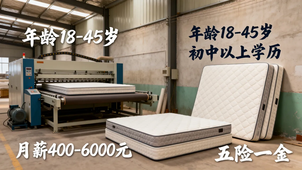 徐州床垫厂招聘条件有哪些呢,工资待遇怎么样?-图2 徐州床垫厂招聘条件有哪些呢,工资待遇怎么样?-图2