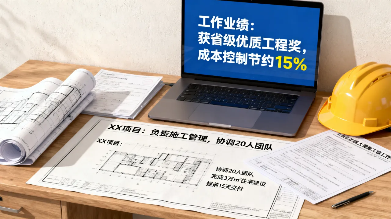 土建主管简历怎么写,项目经验和工作业绩怎么写?-图3 土建主管简历怎么写,项目经验和工作业绩怎么写?-图3