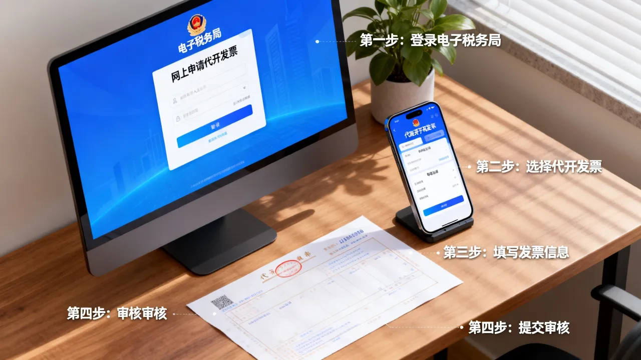 地税发票如何开?网上申请代开发票流程步骤