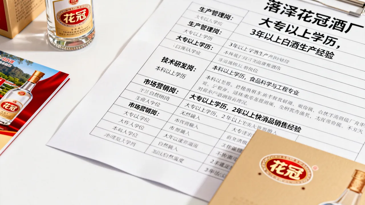 菏泽花冠酒厂招聘吗，菏泽花冠酒厂招聘岗位及条件有哪些？-图1
