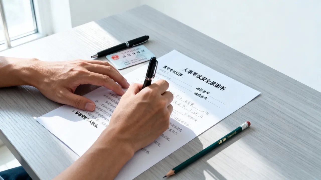 人事考试安全承诺书是什么，人事考试安全承诺书怎么填写-图3