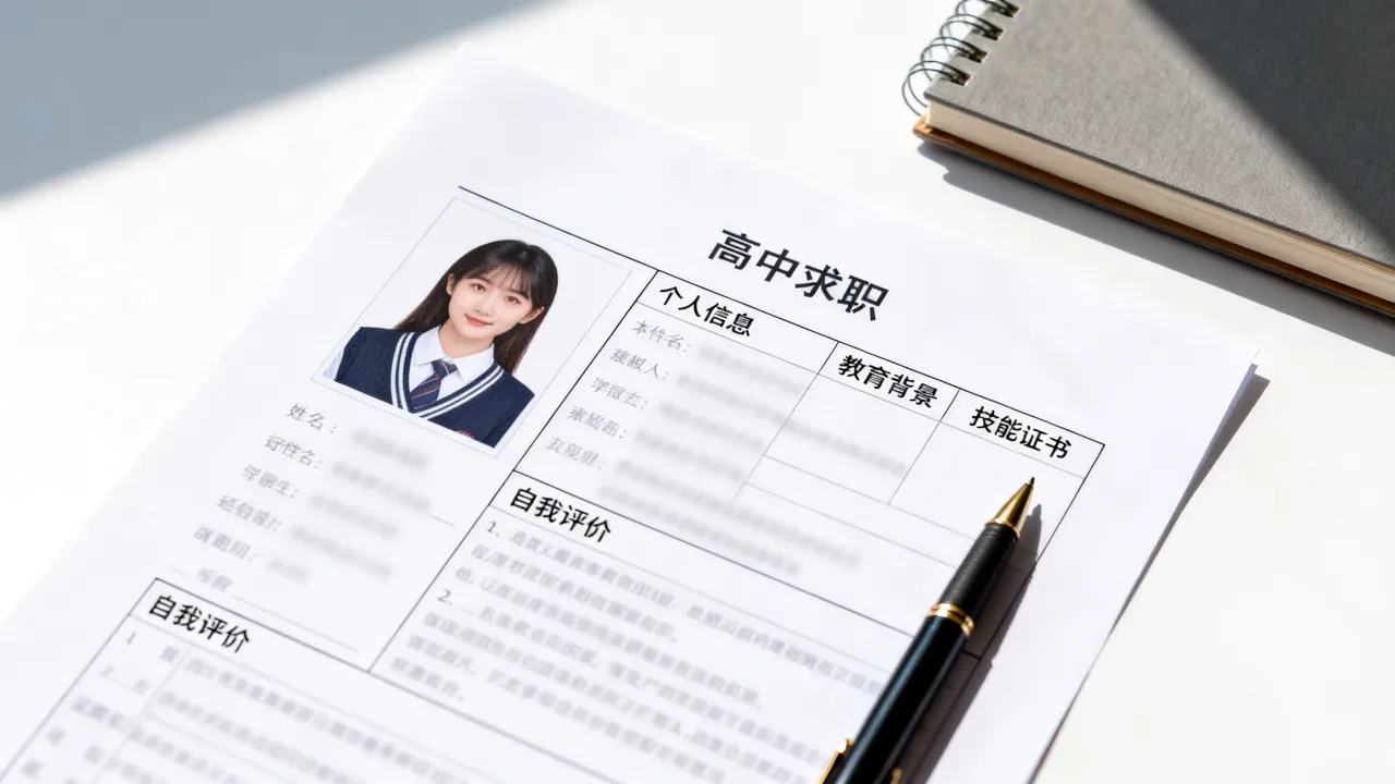 高中求职简历怎么写？无经验应届生模板范文大全-图2