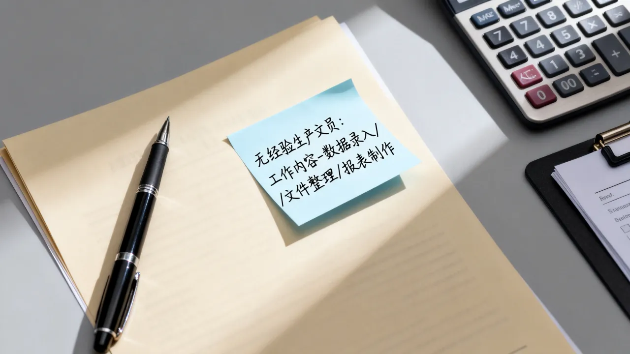 生产文员简历怎么写?无经验如何写好吸引HR,工作内容-图1 生产文员简历怎么写?无经验如何写好吸引HR,工作内容-图1
