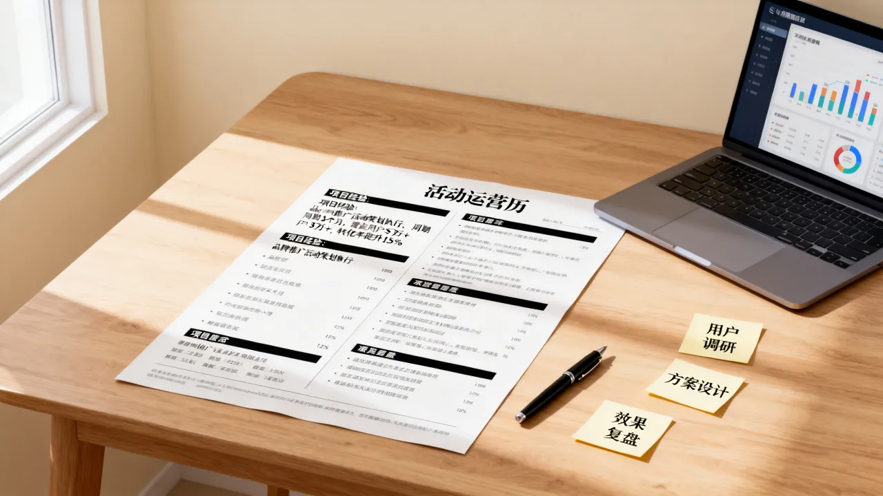 活动运营简历怎么写,活动运营简历项目经验怎么写-图2 活动运营简历怎么写,活动运营简历项目经验怎么写-图2
